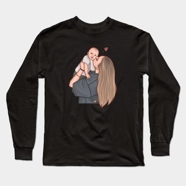 Little Love || Perrie and Axel Long Sleeve T-Shirt by CharlottePenn